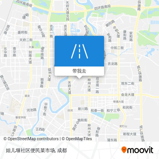 姐儿堰社区便民菜市场地图