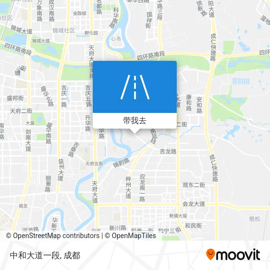 中和大道一段地图