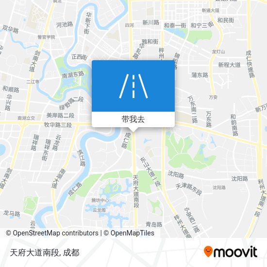 天府大道南段地图