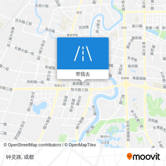 钟灵路地图