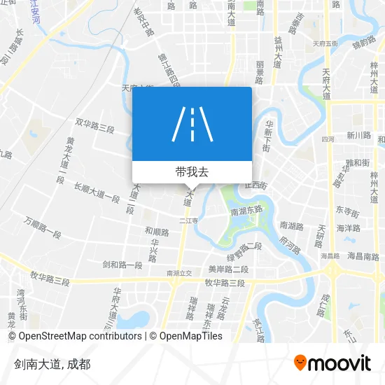 剑南大道地图