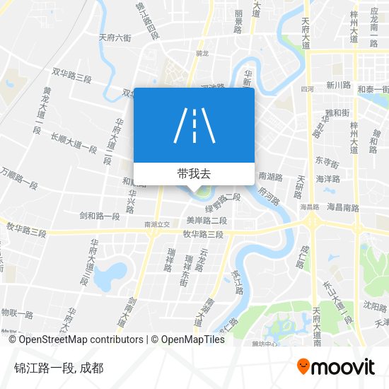 锦江路一段地图