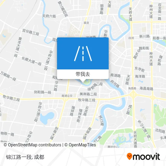 锦江路一段地图