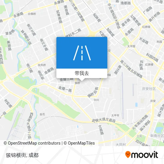 簇锦横街地图