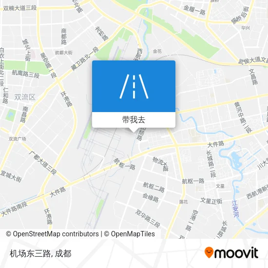 机场东三路地图