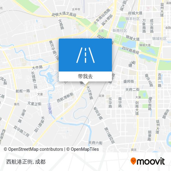 西航港正街地图