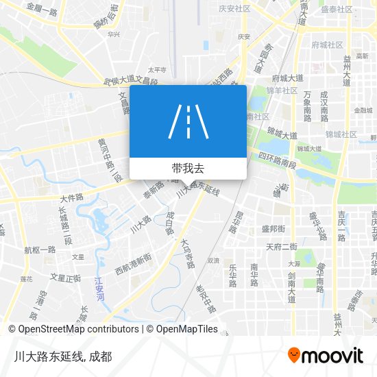 川大路东延线地图