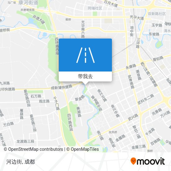 河边街地图