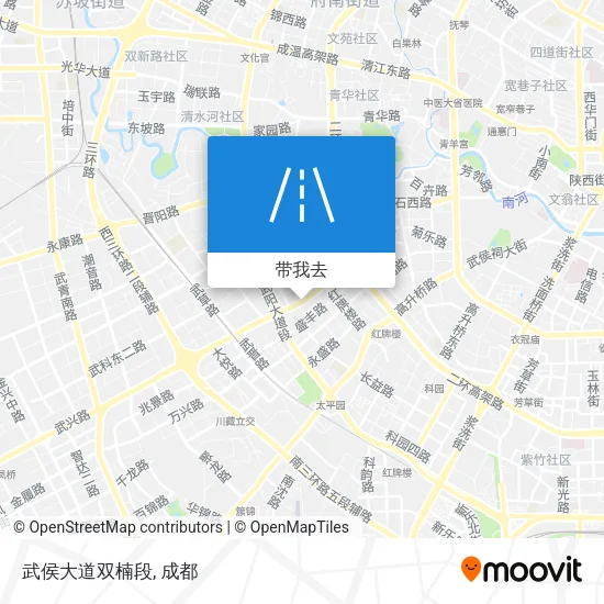 武侯大道双楠段地图