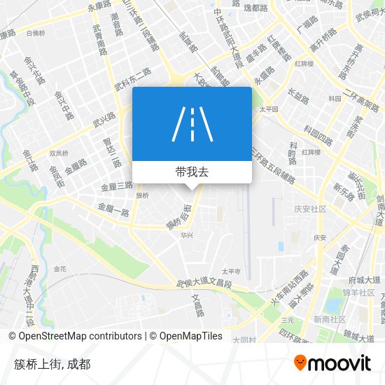 簇桥上街地图