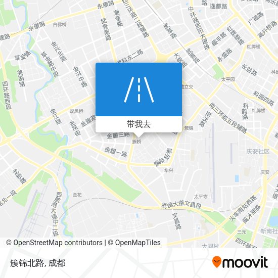 簇锦北路地图