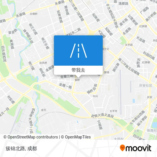 簇锦北路地图