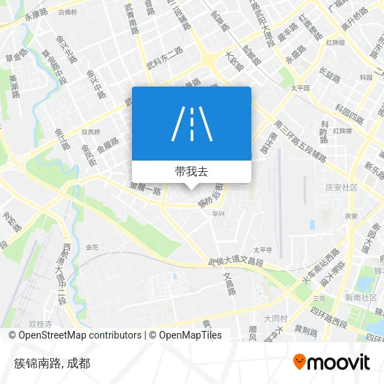 簇锦南路地图