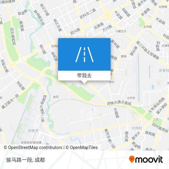 簇马路一段地图