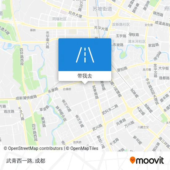 武青西一路地图