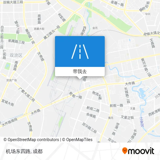 机场东四路地图