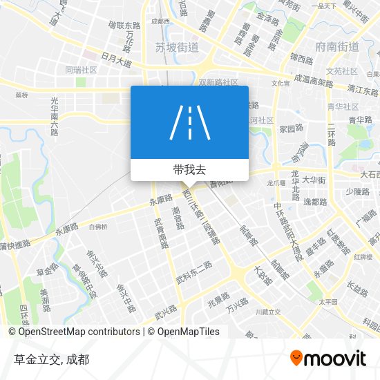 草金立交地图