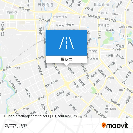 武草路地图