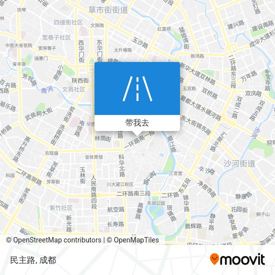 民主路地图
