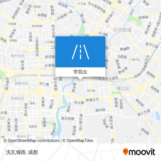 洗瓦堰路地图