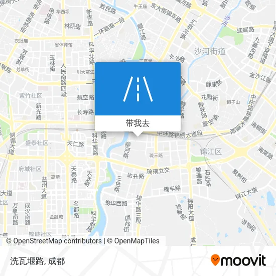 洗瓦堰路地图