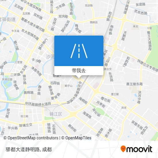 驿都大道静明路地图