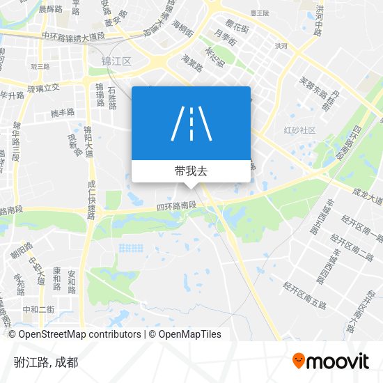 驸江路地图