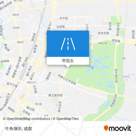 牛角堰街地图