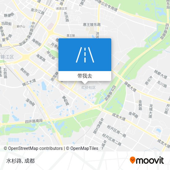 水杉路地图