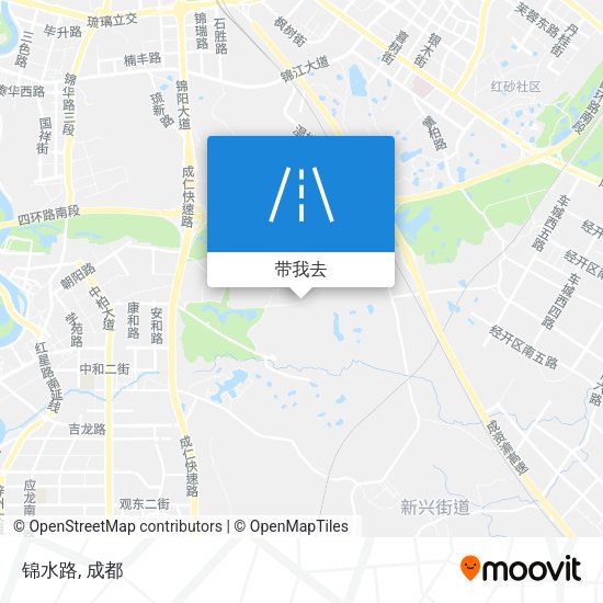 锦水路地图