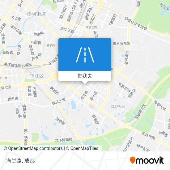 海棠路地图