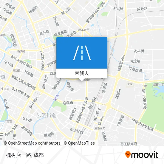 槐树店一路地图
