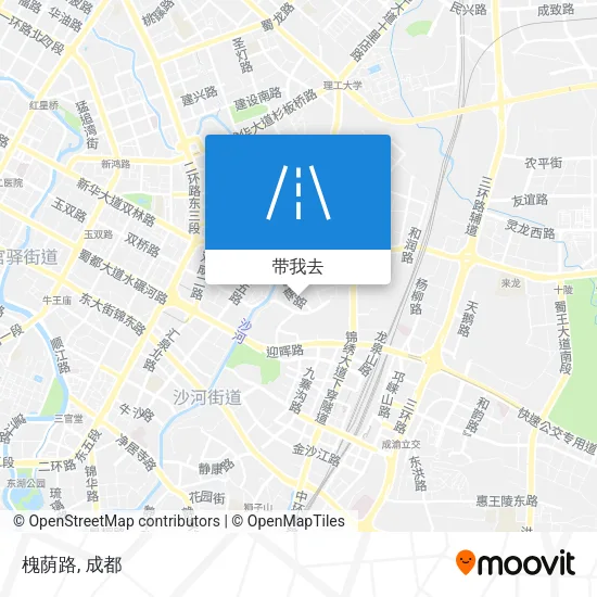 槐荫路地图
