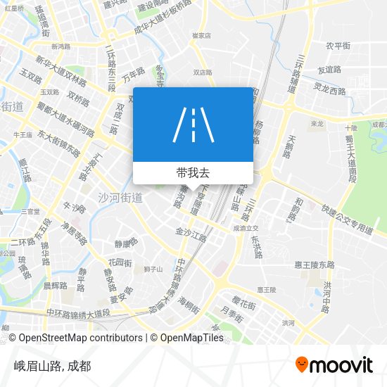 峨眉山路地图