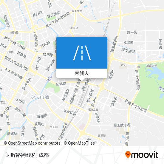 迎晖路跨线桥地图