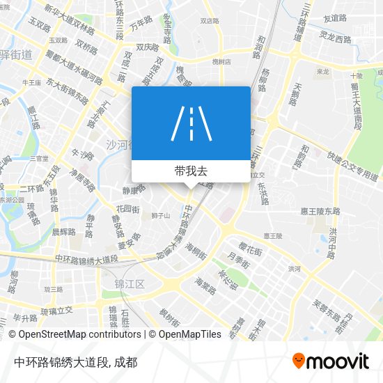 中环路锦绣大道段地图