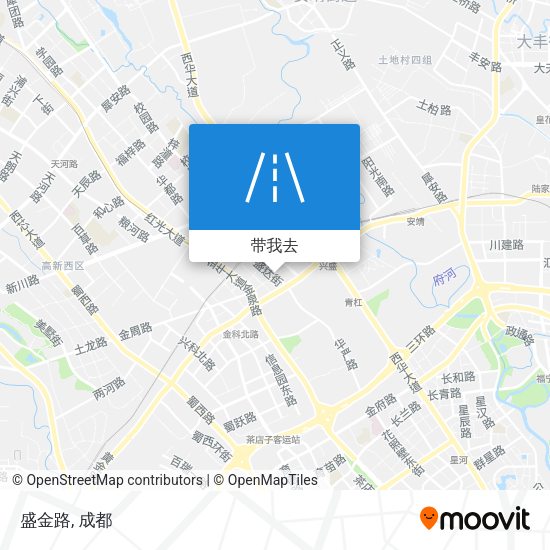 盛金路地图