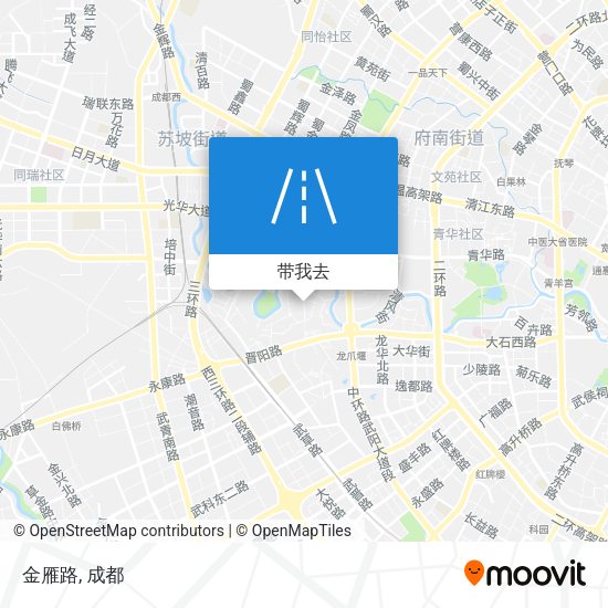 金雁路地图
