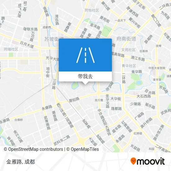 金雁路地图