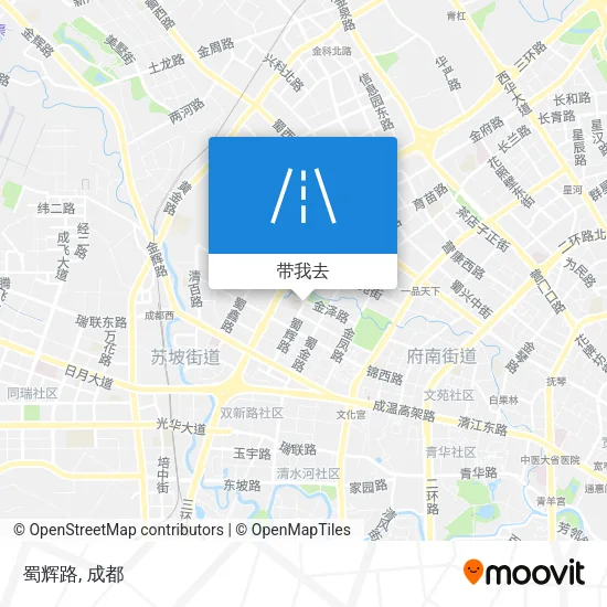 蜀辉路地图
