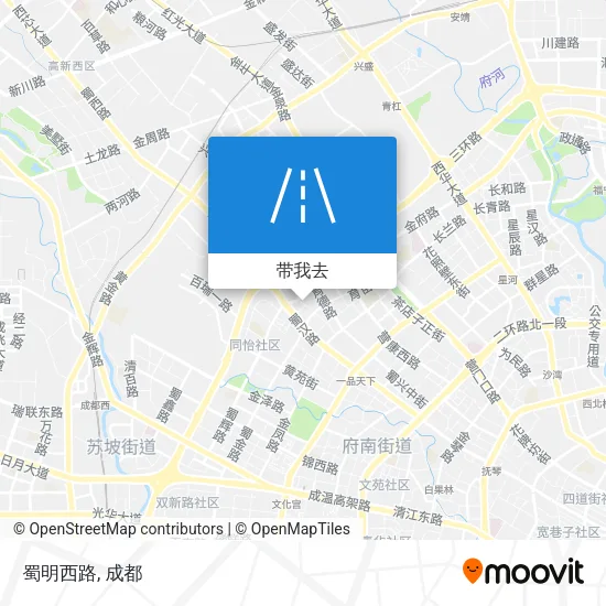 蜀明西路地图