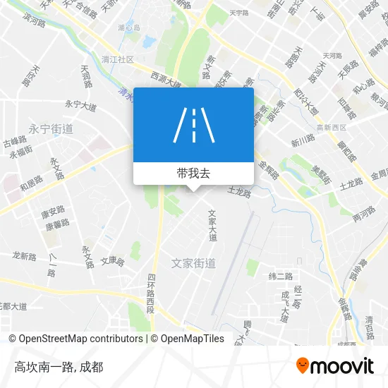 高坎南一路地图