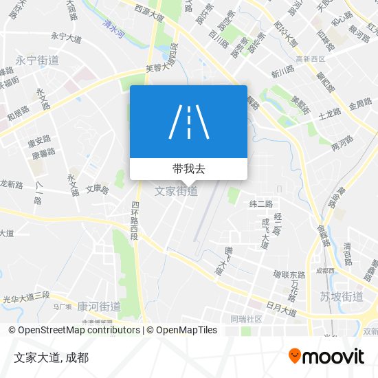 文家大道地图