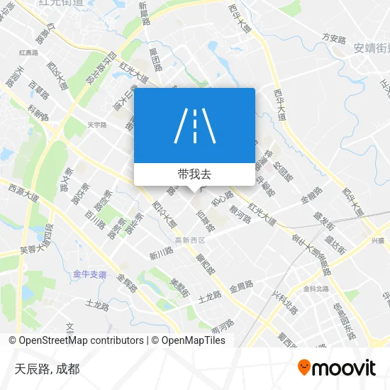 天辰路地图