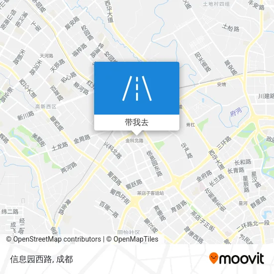 信息园西路地图
