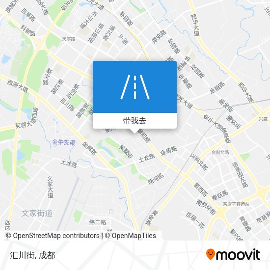 汇川街地图