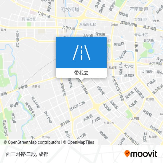 西三环路二段地图