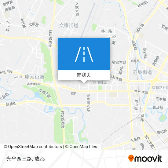 光华西三路地图