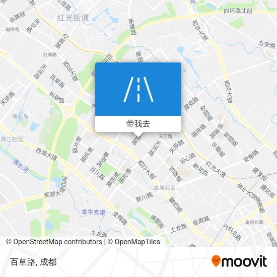 百草路地图