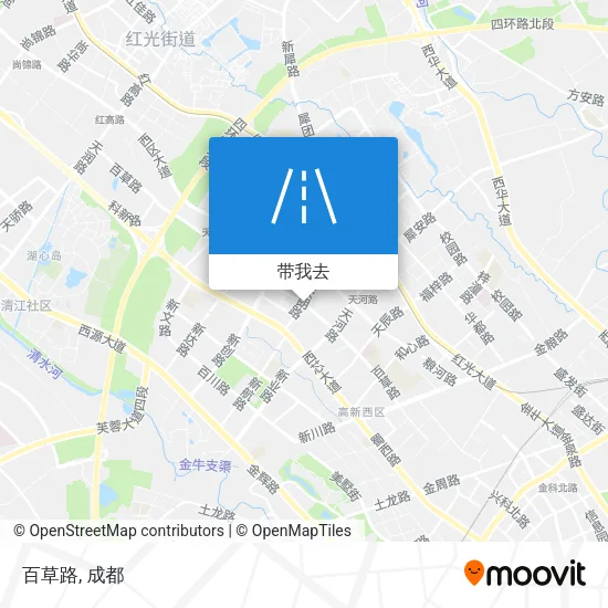 百草路地图